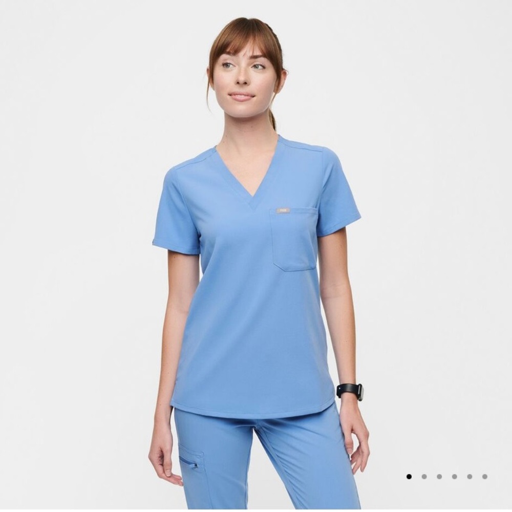 Figs Scrub Set Ceil Blue